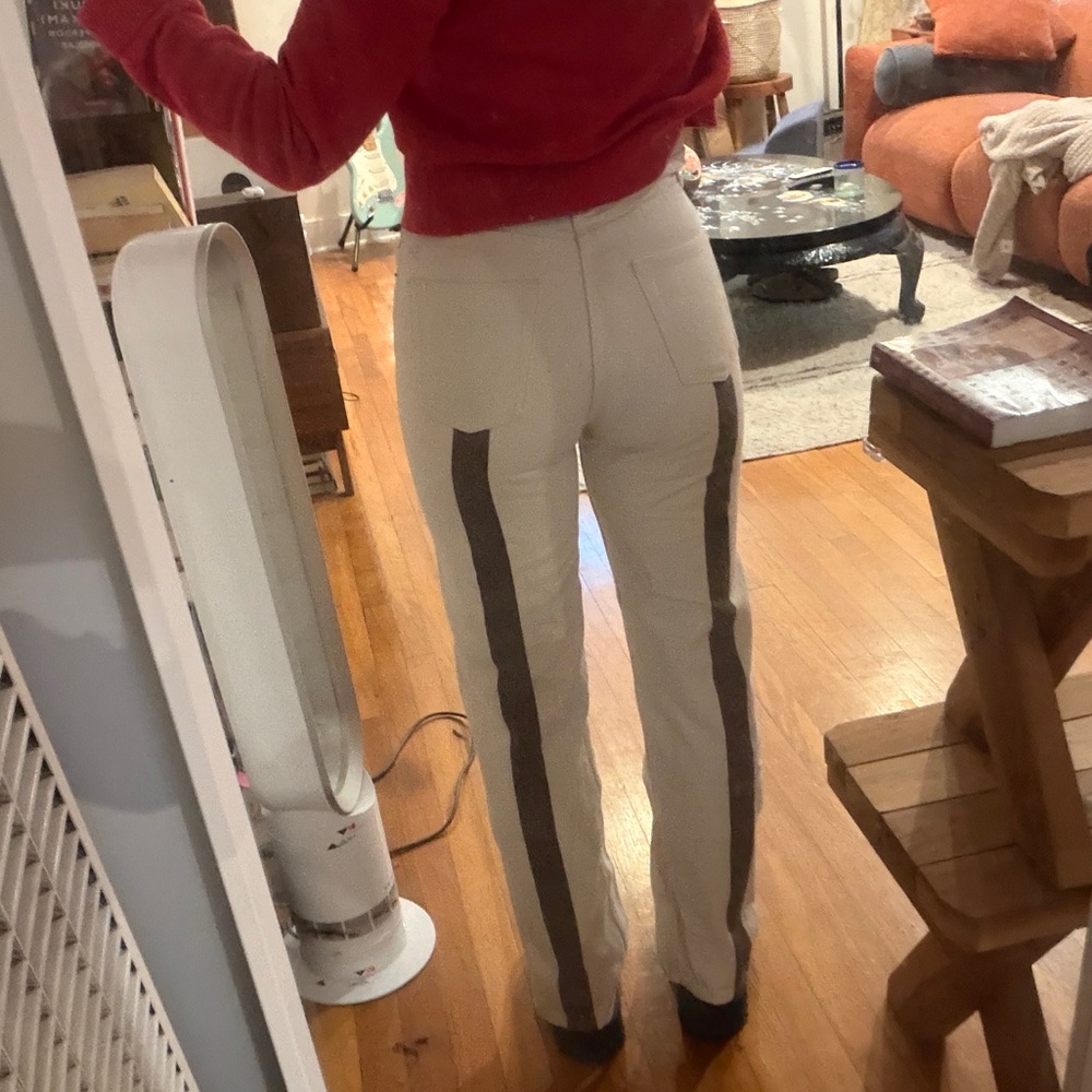 Still Here childhood white jeans